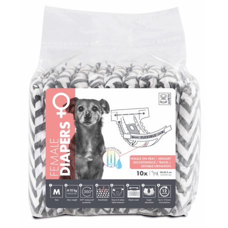 M-PETS kutya nadrágpelenka szuka M 4-10kg 10db (40)